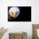 Art mural en toile de coton présentant un imprimé 3D d'aigle à tête blanche, idéal pour enrichir un décor de cuisine ou de loft