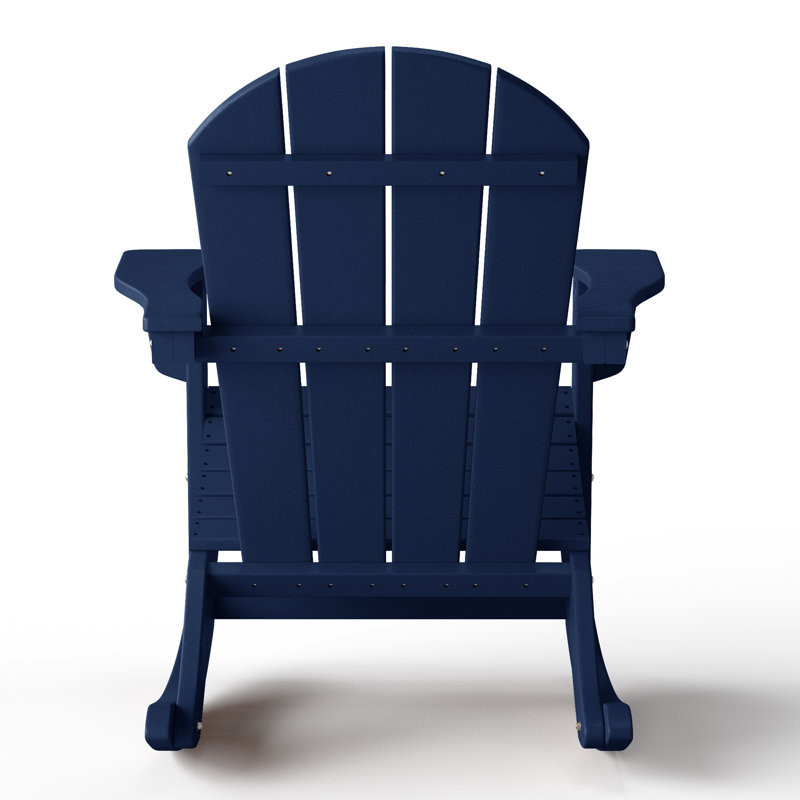 Chaise Adirondack berçante en PEHD Laguna, Marine