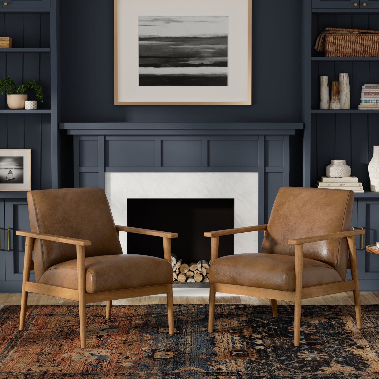 Paloma Genunine Leather Accent Chair