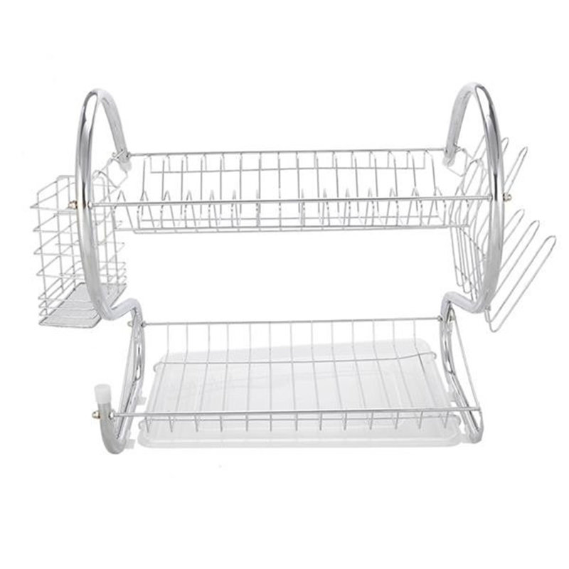 S-Shaped Dual-Layer Dish Drainer