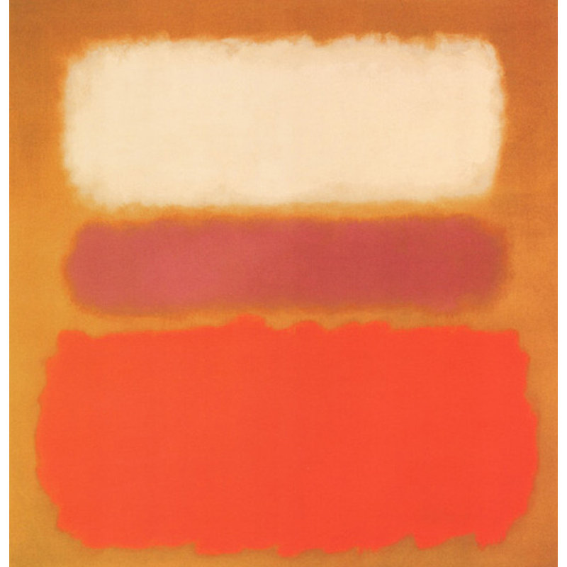 White Cloud Over Purple, 1957, 21" H x 20" W