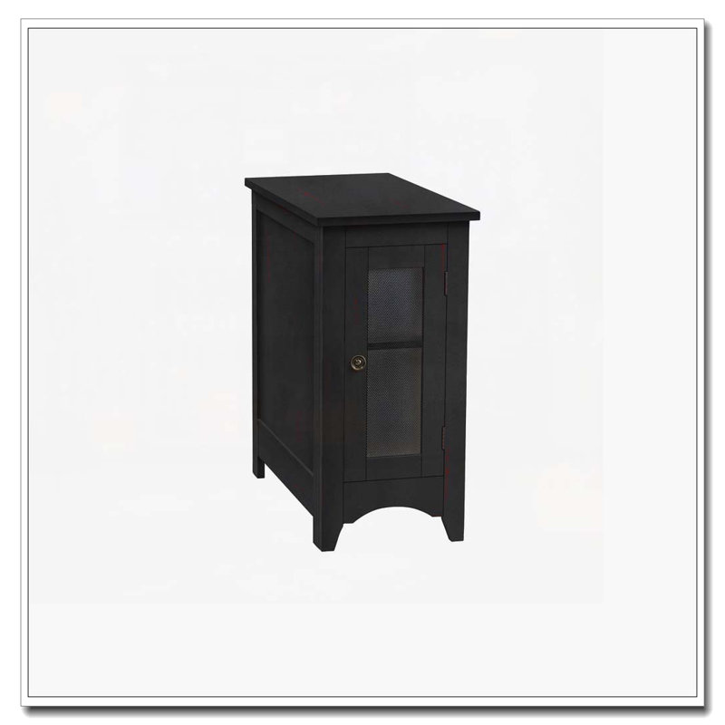 Storage Accent Table, End, Side Table, Nightstand, Black