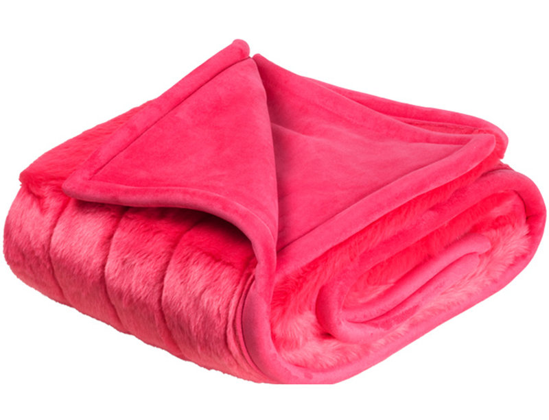Throw Blanket, 140cm x 140cm, Dark Pink