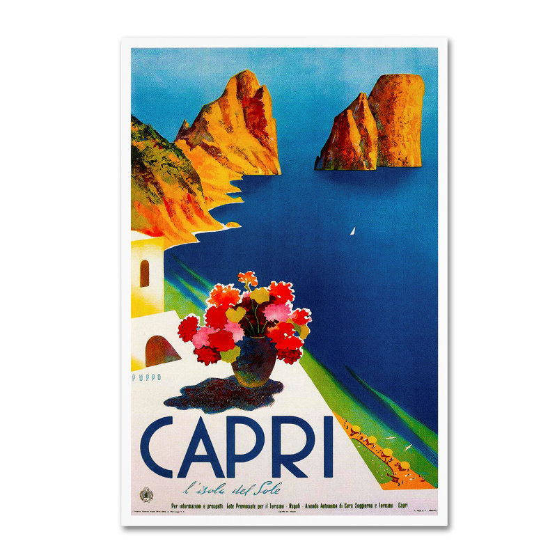 « travel 29 », publicité rétro sur toile tendue, H 24 po x l 16 po