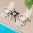 Elieth Outdoor Metal Chaise Lounge
