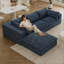 Canapé Cloud, tissu en velours côtelé, sièges profonds, conception à deux couches, coussin amovible, sans assemblage, combinaison à faire soi-même pour le salon, la chambre à coucher, la salle de conférence, un appartement