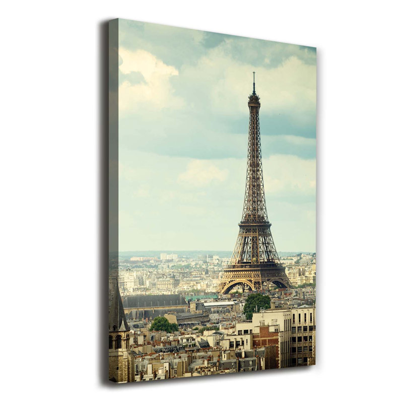 Eiffel Tower Paris - Wrapped Canvas Print