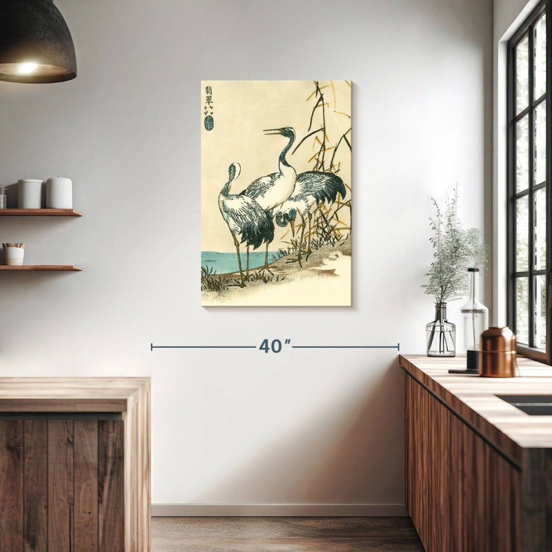 Brampt Oriental Crane II, 36" H x 24" W