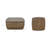 Sana Genuine Italian Leather Storage Ottoman