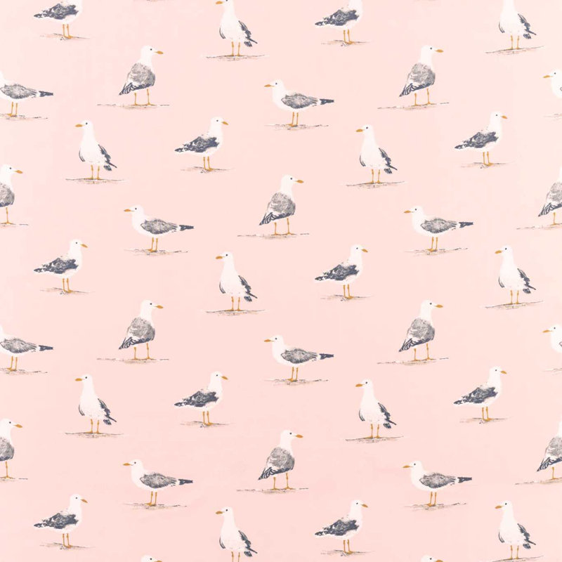 Shore Birds Fabric, Blush