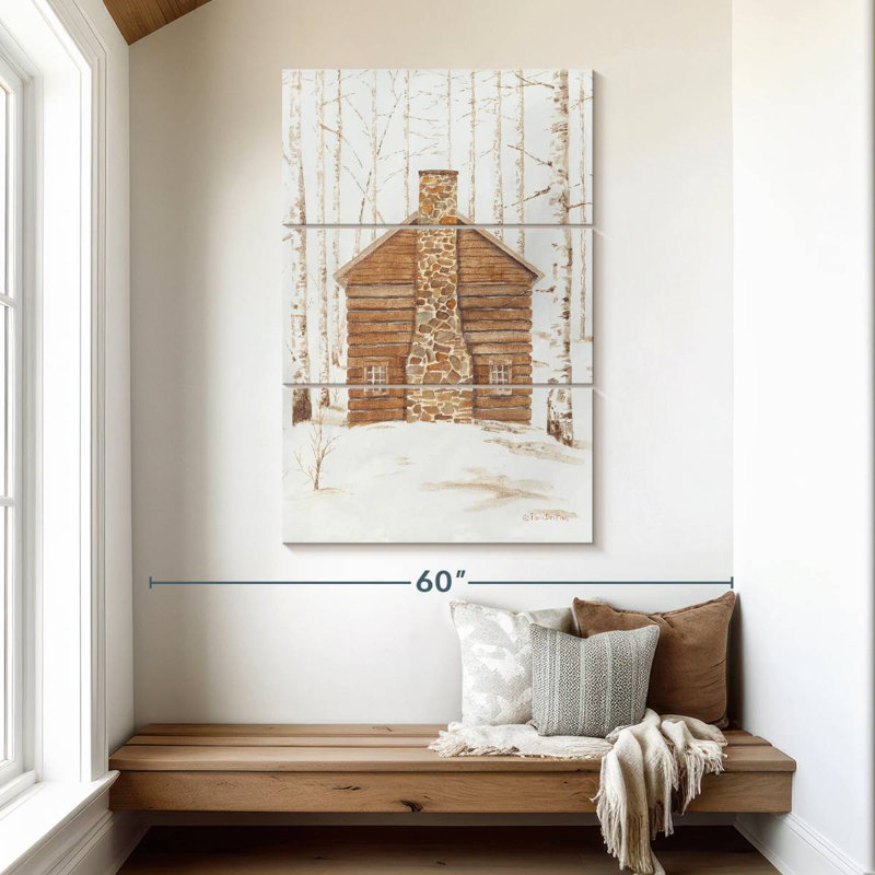 Lilie Wintery Cabin, H 50 po x l 32 po