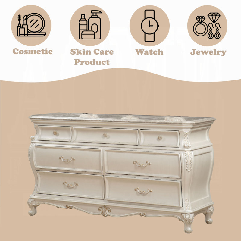 Chantelle Dresser With Mirror
