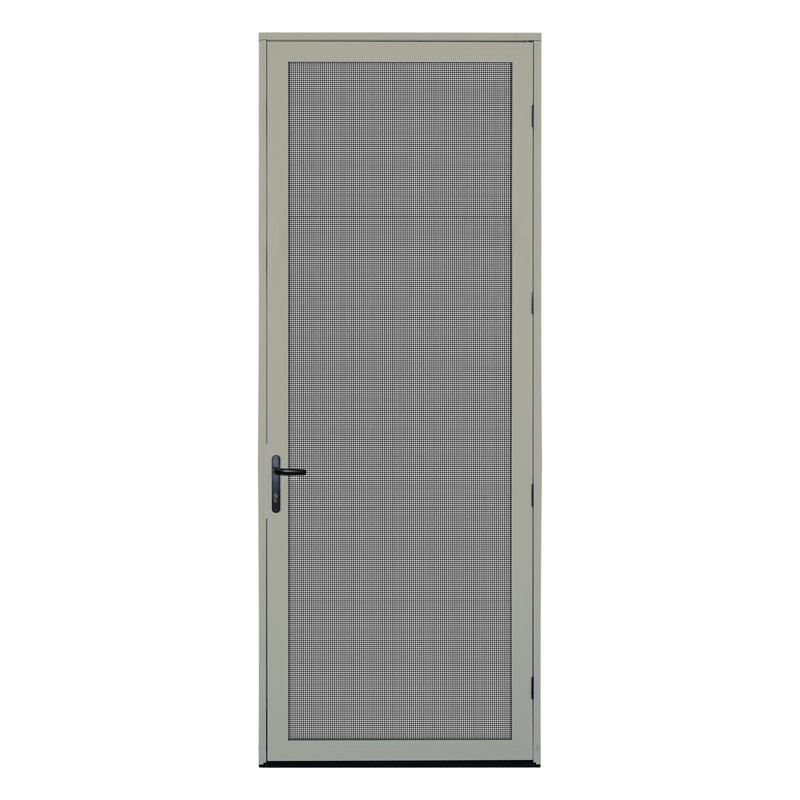 Porte moustiquaire en aluminium de sécurité ultime à une hauteur et à fixation simple 96 po Meshtec 2.1, Amande