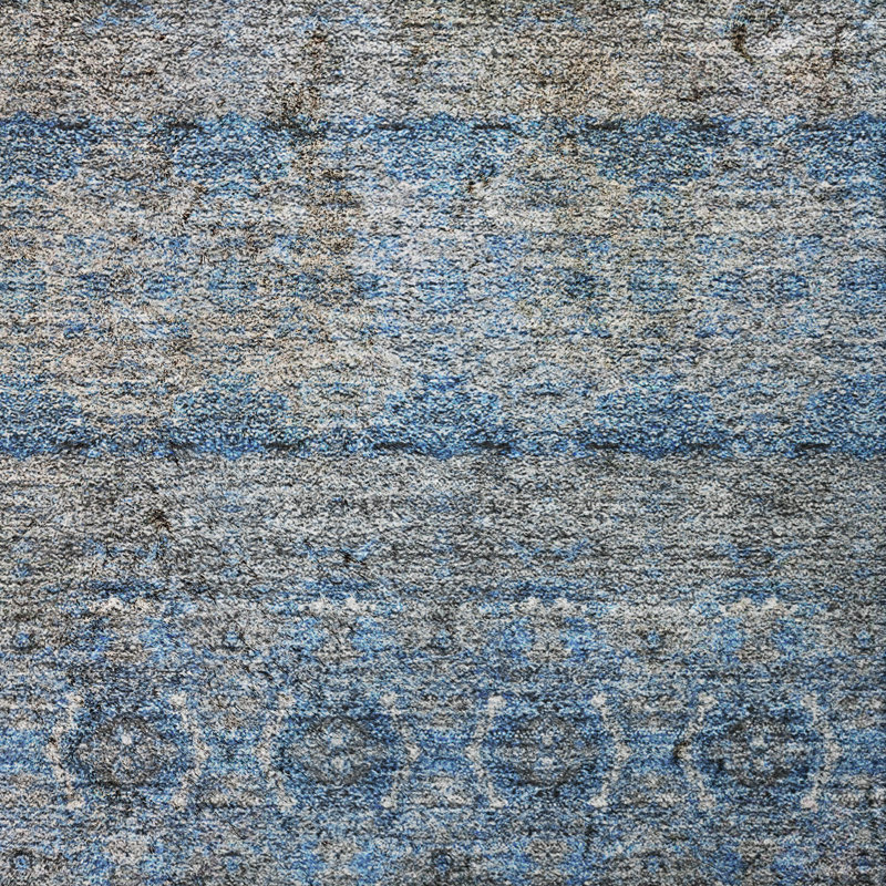 Tapis bohème de qualité supérieure lavable à la machine Dream Shag ADS615, Marine, 10 pi x 14 pi