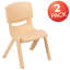 Chaise d'école en plastique empilable avec siège en H 12 po-2132751942-2132751940