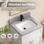 Comptoir de meuble-lavabo rectangulaire 24 po avec comptoir dosseret gris