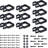 Fencer Wire Pack of 10 Heavy Duty Fence Bracket, Metal Connector for Post and Panel Connection