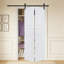 2 panneaux pliables. Porte de grange coulissante avec quincaillerie-122982025-122982080