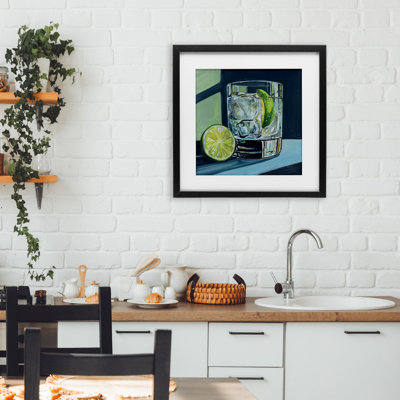 «Lime & Gin Tonic Cocktail», impression par Kate Jarvik Birch
