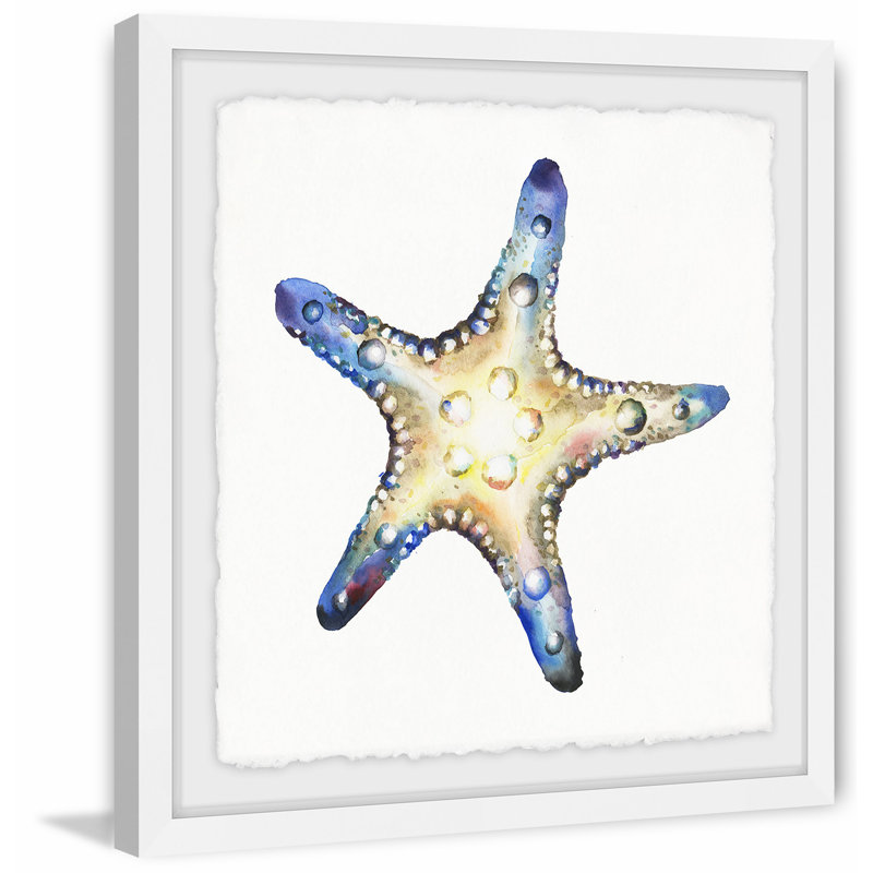 Étoile de mer brillante - reproduction de cadre photo, H 24 po x l 24 po x P 1,5 po