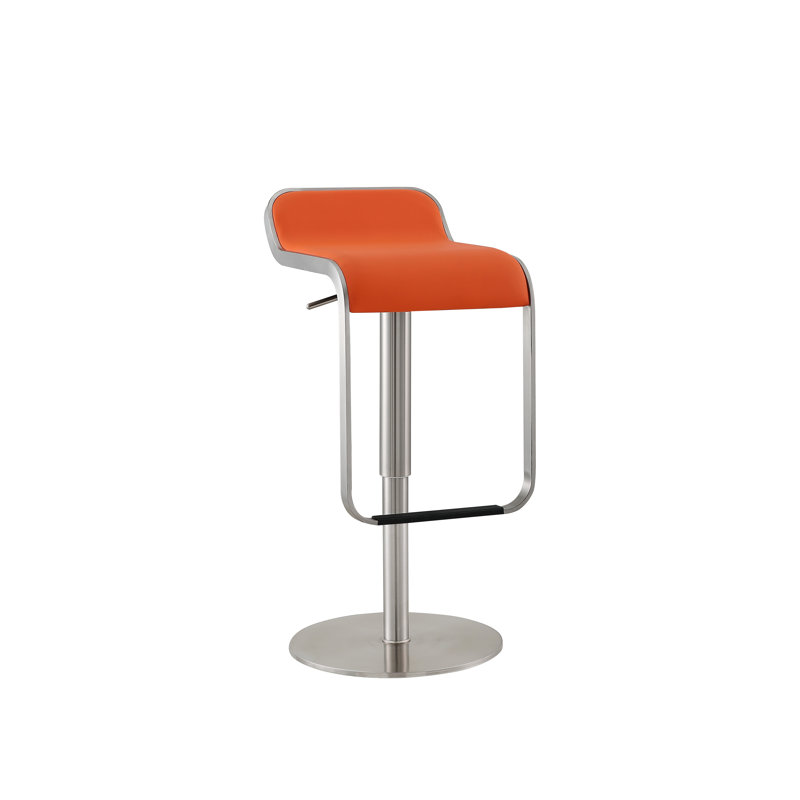 Tabouret à hauteur réglable Silvestr, Orange
