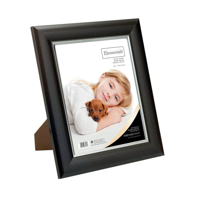 Ensemble de cadres photo en plastique, Satin moka, 8 po x 10 po