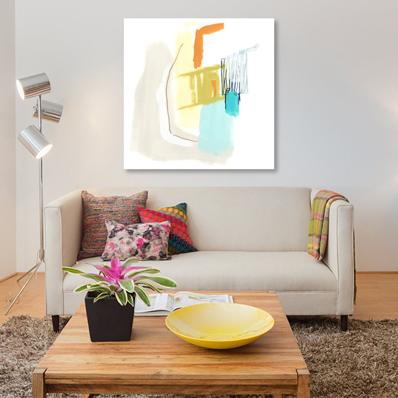 « adagio viii », reproduction sur toile, H 26 po x l 26 po x P 1,5 po, Toile tendue, Pas de tapis