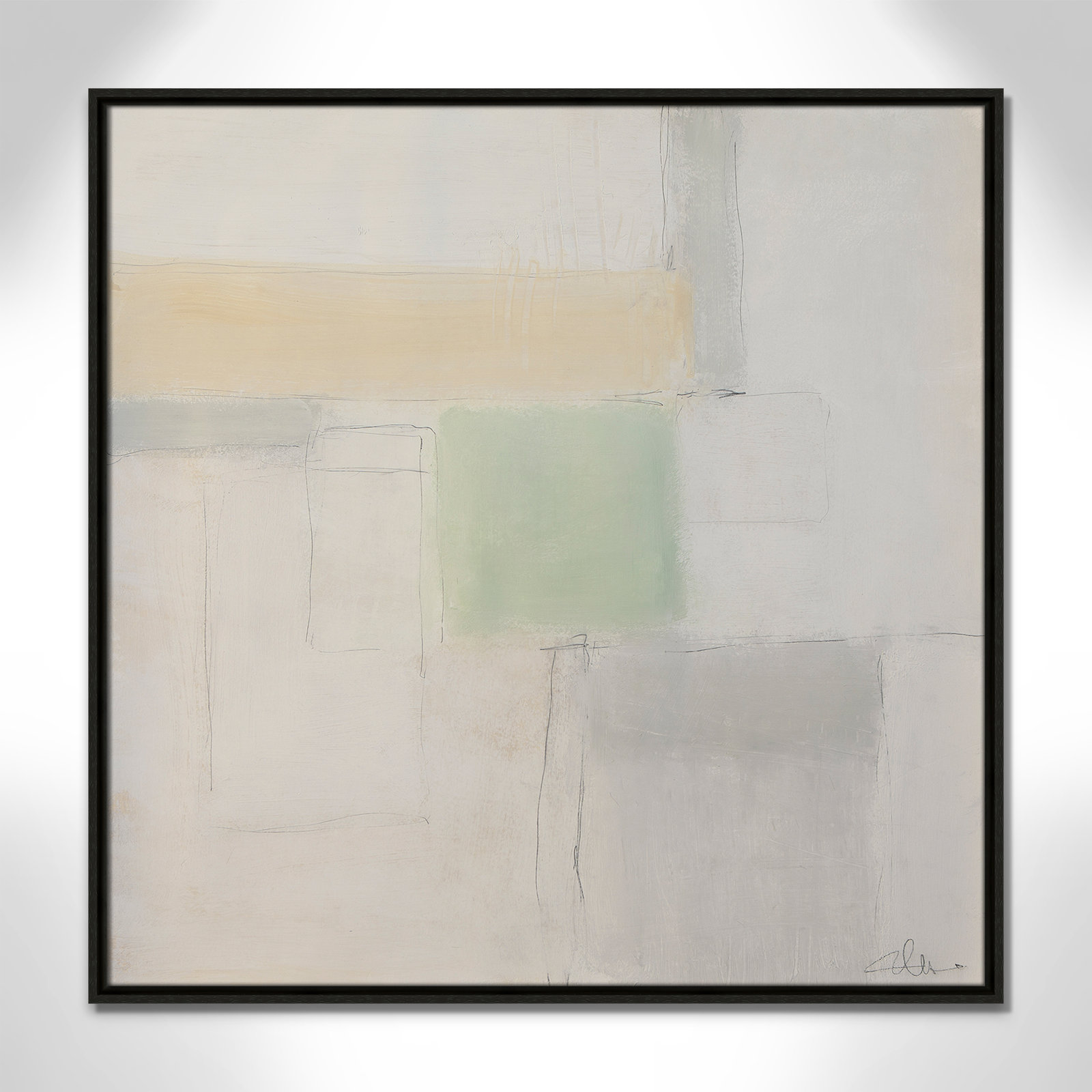Veasey "Powder Room Whispers-I" Print, Espresso Framed, 31.5" H x 31.5" W x 2" D