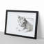 Cat at Peace by Jean Bernard - Picture Frame Drawing Print-55513886-55513885