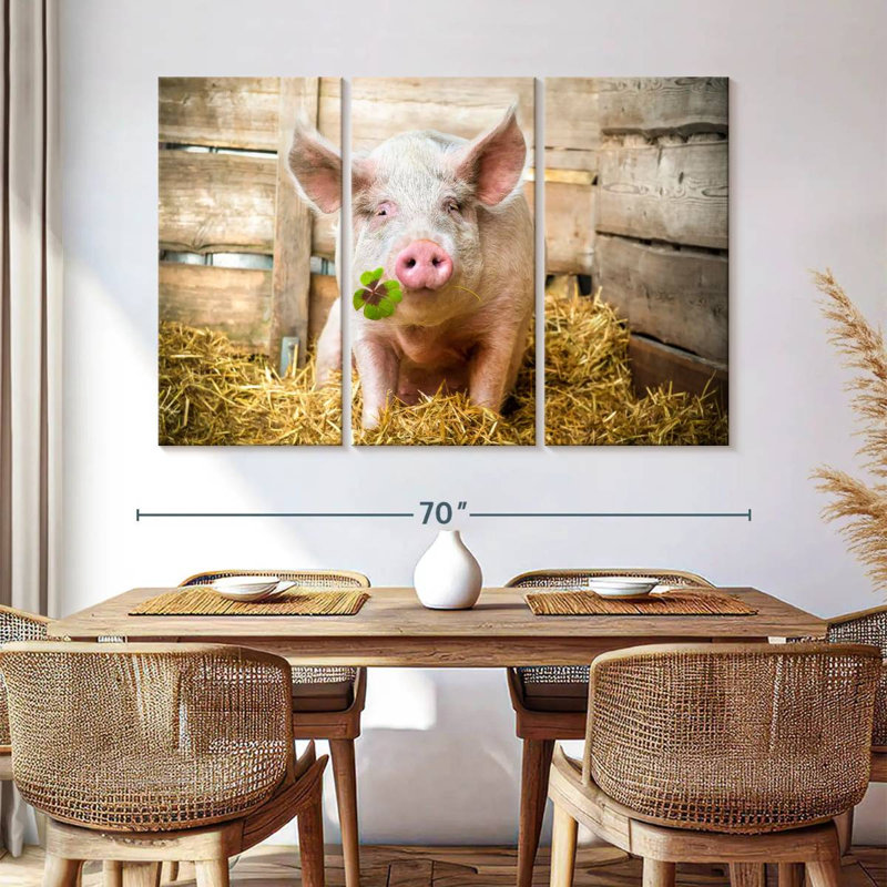 Brampt Lucky Pig, 42" H x 65" W