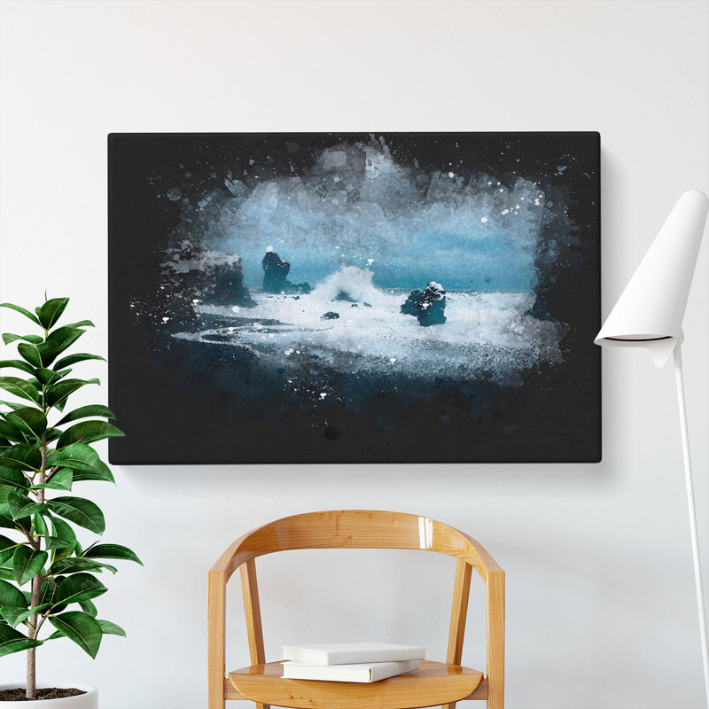 A Beach In Iceland - Wrapped Canvas, 30cm H x 45cm W x 4cm D