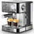 20 Bar Professional Espresso Machine With Milk Frother, Pressure Display, And Removable Water Tank - Espresso, Cappuccino, Latte, And Macchiato Maker - Single And Double Shot, ESE Pod Compatible