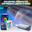 APP-Controlled Color-Changing Waterfall Spillway, Acrylic LED Pond Fountain with Remote for Pool, Garden and Outdoor Decor-883366660