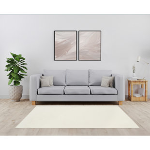 Tapis Garland Clayton Plush White 5 pi x 7 pi Basic Basic