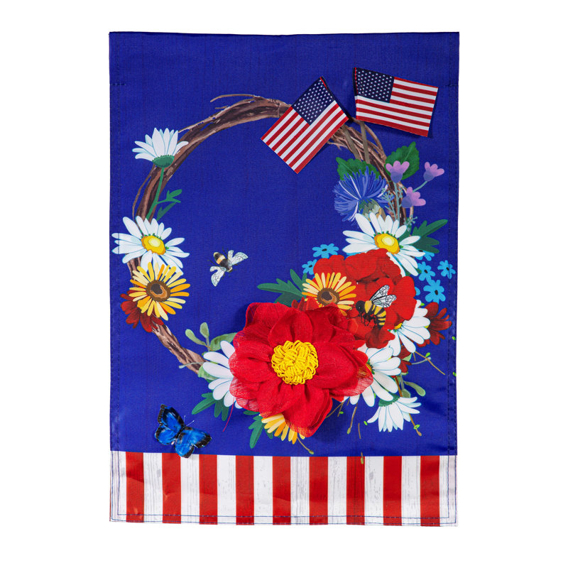 Drapeau de jardin patriotique