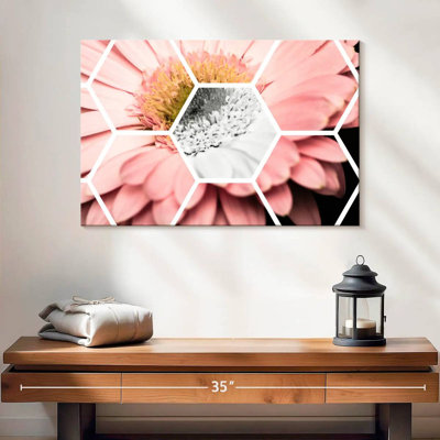Harberk rose Gerbera hexagone