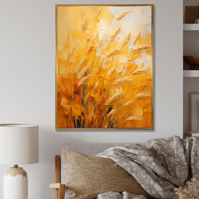 " Sunset Meadow Golden Landscape I "