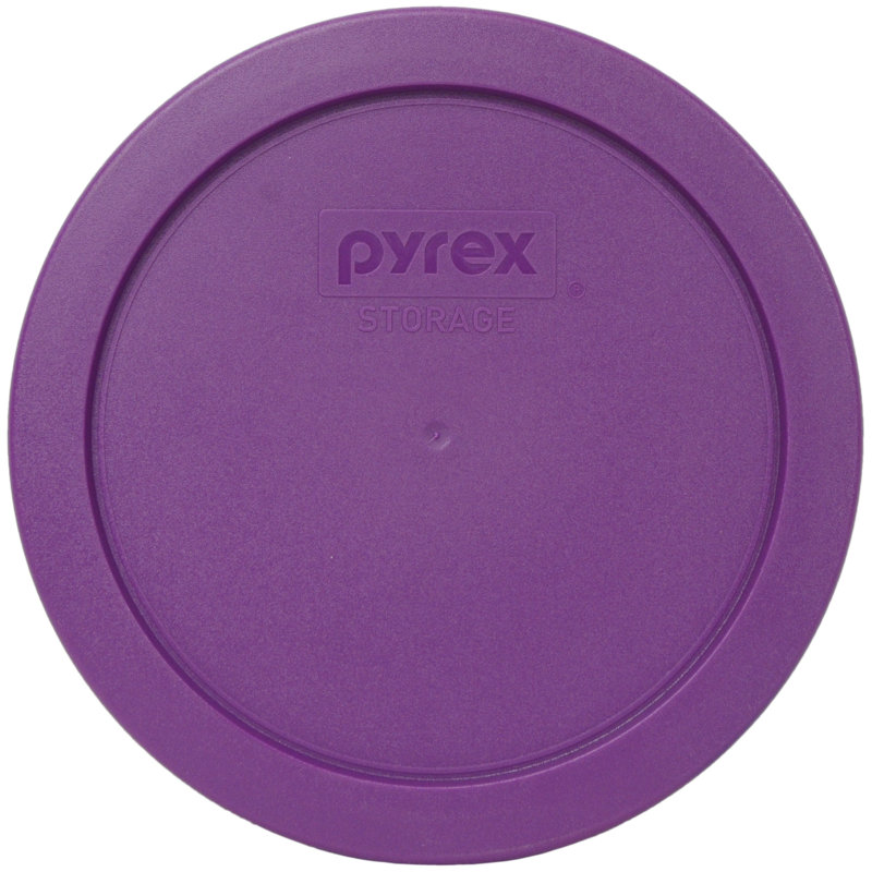 Pyrex (2) bols en verre 4 tasses et (2) couvercles en PC, Mauve chardon