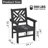 Outdoor Patio Dining Set All Weather HDPE Dining Set Poly Dining Set Rectangular Table  6 - Person-269010295-269010292