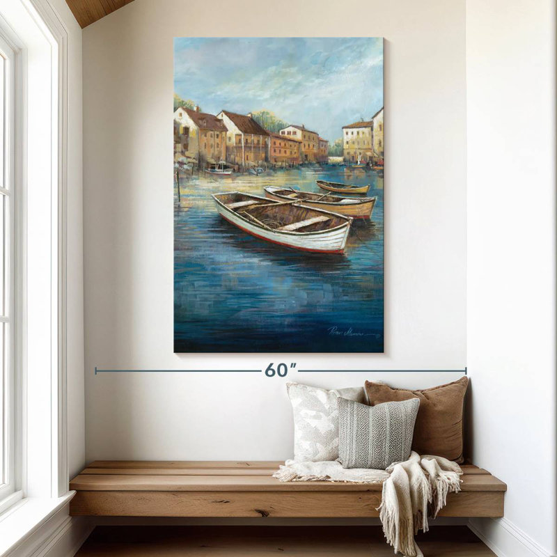 Mehar Tranquil Harbor I, 51" H x 34" W