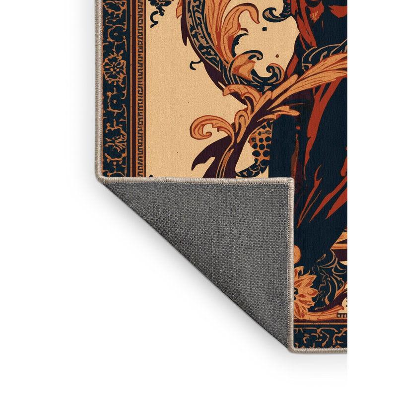 Tapis oriental en mauve doux et moelleux Soft, 6 X 9