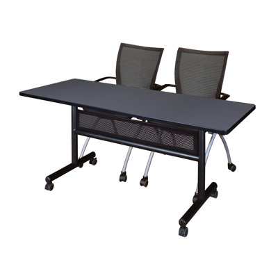 Kobe Flip-Top Training Nesting Table with Modesty Panel