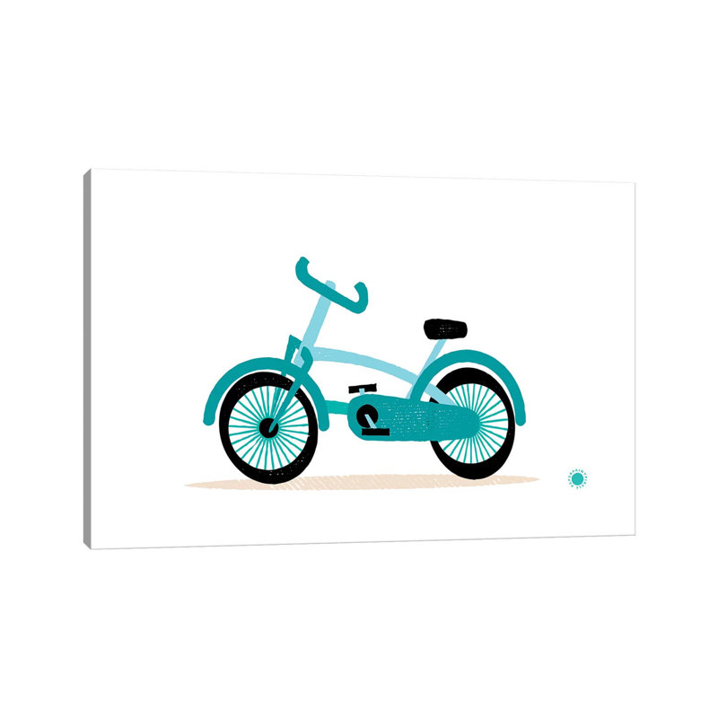 Bicycle by PaperPaintPixels - Wrapped Canvas Gallery-Wrapped Canvas Giclée, 30.48cm H x 45.72cm W