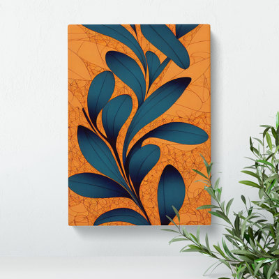Pretty Leaves Art - Wrapped Canvas Print