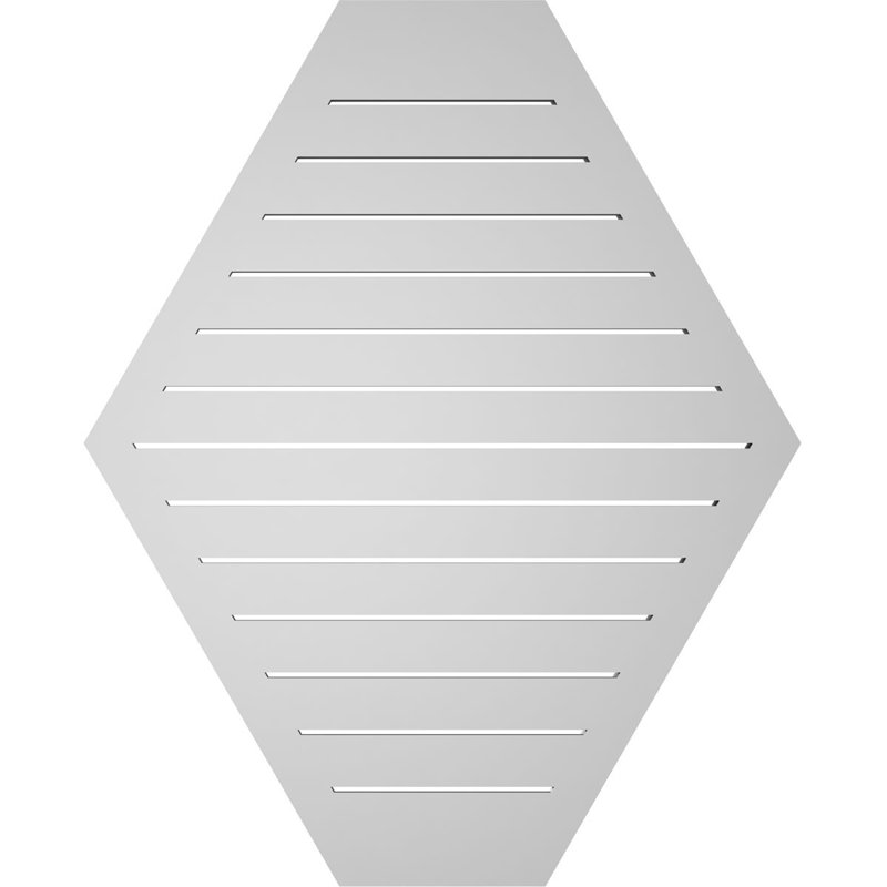 Évent horizontal fonctionnel à pignon en uréthane à surface horizontale Signature, H 42 po x l 34 po x P 2 po