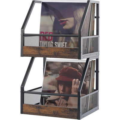 Vinyl Record Storage, 2 Pack Record Holder
