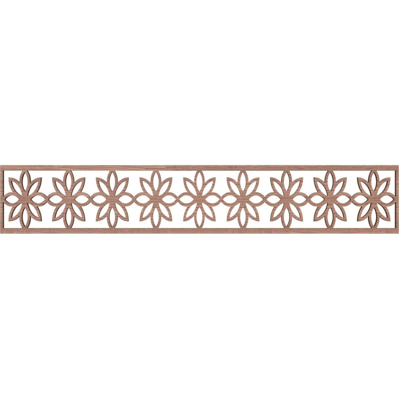 Moulure de marguerite Daisy, Noyer, H 8 po x l 46,625 po x P 0,375 po