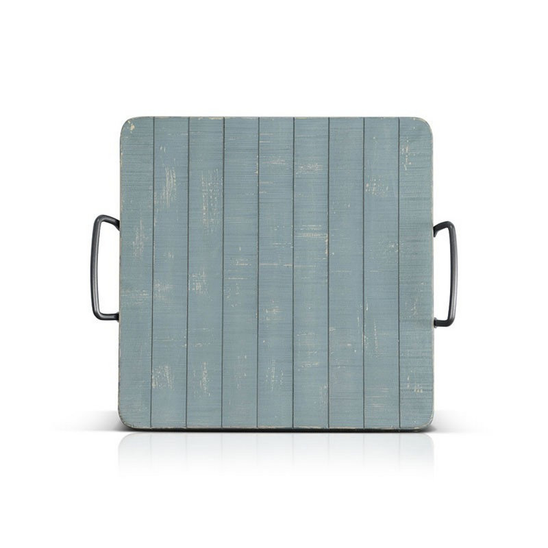 Plateau en bois massif Chans, Vert