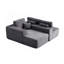 Canapé modulaire modulaire avec méridienne en L sans assemblage requis pour la chambre à coucher du salon-129580802-129580806-129580804