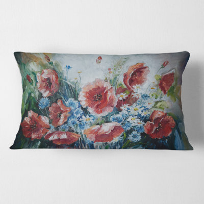 Housse et insert de coussin Bouquet of Poppies